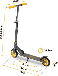 Hulajnoga Ricokids Hulajnoga Kodi szaro-pomarańczowa Ricokids 5