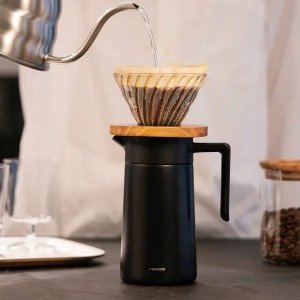 Hario Hario - Serwer termiczny z ceramiczną powłoką czarny 600ml 3