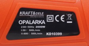 Kraft&Dele Wypalarka do chwastów 2000W + dysze KD10399 1