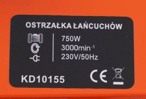 Kraft&Dele Elektryczna ostrzałka do łańcuchów 750W KD10155 2