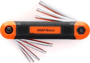 Kraft&Dele ZESTAW  IMBUSÓW SKŁADANYCH 8 EL. TORX KD11935 1