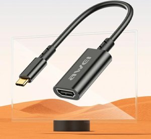 Adapter USB Awei CL-217T USB-C - HDMI Czarny  (CL-217T) 2