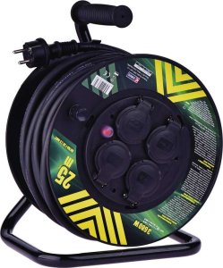 Emos Przedłużacz bębnowy 50 m 4 gniazda 230V 3x2,5 mm2 czarny P084503 7