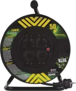 Emos Przedłużacz bębnowy 50 m 4 gniazda 230V 3x2,5 mm2 czarny P084503 9
