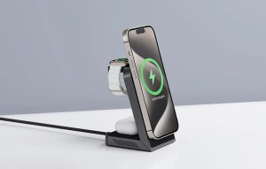 Ładowarka INVZI Bezprzewodowa ładowarka, INVZI, MGF7B, 3w1, 15W (czarna) 5