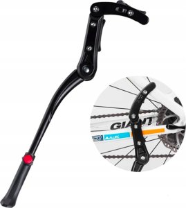 RockBros Stopka rowerowa teleskopowa regulacja wysokości aluminium - czarna Stopka rowerowa teleskopowa regulacja wysokości aluminium - czarna 2