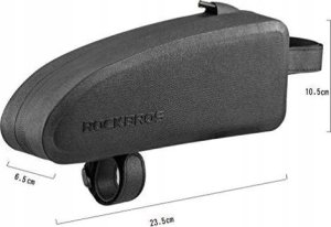 RockBros Twarda wodoodporna torba rowerowa na ramę poj. 1.6L czarna Twarda wodoodporna torba rowerowa na ramę poj. 1.6L czarna 2