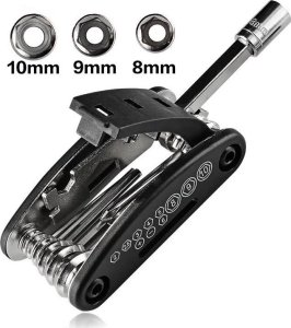 RockBros 16w1 Narzędzie wielofunkcyjne MultiTool do naprawy rowerów - czarne 16w1 Narzędzie wielofunkcyjne MultiTool do naprawy rowerów - czarne 2
