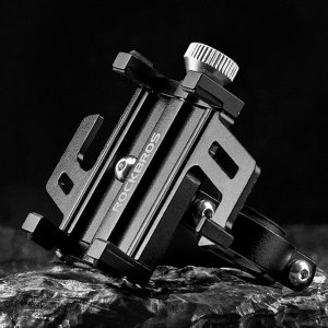 RockBros Uchwyt rowerowy na kierownicę do telefonu ze stopu aluminium - czarny Uchwyt rowerowy na kierownicę do telefonu ze stopu aluminium - czarny 6