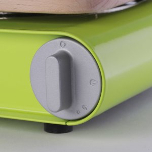 Meva Kuchenka kempingowa gazowa BENDER LUX + bukowa deska do krojenia LPG 3kW - ZIELONA Kuchenka kempingowa gazowa BENDER LUX + bukowa deska do krojenia LPG 3kW - ZIELONA 3