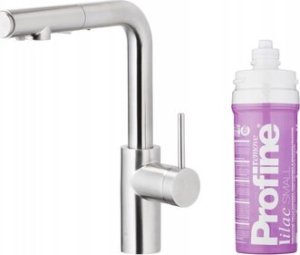 Bateria kuchenna KFA DUERO PURE BASIC PULL-OUT BATERIA KUCHENNA Z FUNKCJĄ FILTRACJI WODY I WYCIĄGANĄ WYLEWKĄ + ZESTAW FILTRUJĄCY PROFINE LILAC S, INOX 1