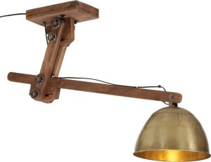 Lampa sufitowa vidaXL Lampa sufitowa, 25 W, antyczny mosiądz, 105x30x65-108 cm, E27 1