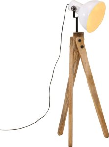 Lampa podłogowa vidaXL Lampa stojąca, 25 W, biała, 45x45x120 cm, E27 1