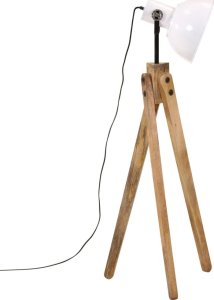 Lampa podłogowa vidaXL Lampa stojąca, 25 W, biała, 45x45x120 cm, E27 4