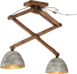 Lampa sufitowa vidaXL Lampa sufitowa 25 W, srebro vintage, 29x18x85 cm, E27 1