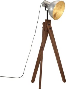 Lampa podłogowa vidaXL Lampa stojąca, 25 W, srebro vintage, 45x45x120 cm, E27 1