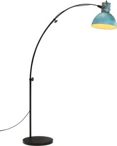 Lampa podłogowa vidaXL Lampa stojąca, 25 W, postarzany niebieski, 150 cm, E27 1