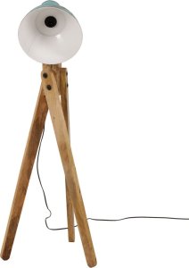 Lampa podłogowa vidaXL Lampa stojąca, 25 W, postarzany niebieski, 45x45x120 cm, E27 3