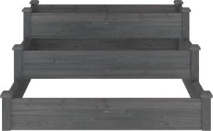 vidaXL szara 120x120x56 cm drewno jodłowe 4