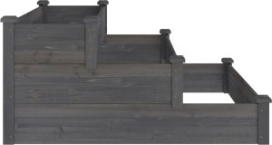 vidaXL szara 120x120x56 cm drewno jodłowe 5