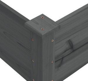 vidaXL szara 120x120x56 cm drewno jodłowe 6
