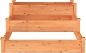 vidaXL Podwyższona brązowa 120x120x56 cm drewno jodłowe 4