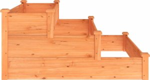 vidaXL Podwyższona brązowa 120x120x56 cm drewno jodłowe 5