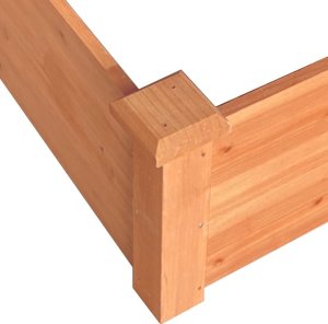 vidaXL Podwyższona brązowa 120x120x56 cm drewno jodłowe 6