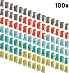 NetRack Wtyk RJ45 FTP STP kat. 6A, drut, Netrack, kolor MIX (100 szt) 4