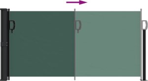 vidaXL vidaXL Zwijana markiza boczna, ciemnozielona, 100x500 cm 5