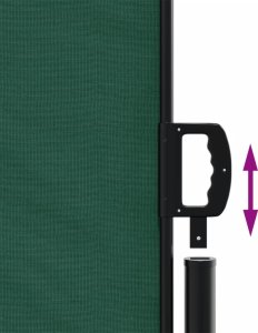 vidaXL vidaXL Zwijana markiza boczna, ciemnozielona, 100x500 cm 6