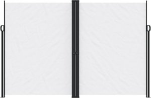 vidaXL Zwijana markiza boczna, biała, 220x600 cm 3