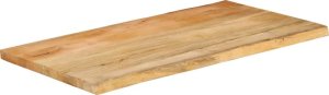 vidaXL Blat stołu, 110x60x2,5 cm, lite drewno mango 2