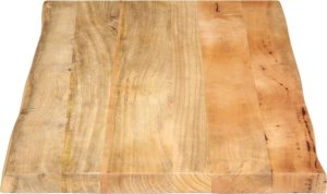 vidaXL Blat stołu, 110x60x2,5 cm, lite drewno mango 4