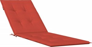 vidaXL vidaXL Poduszka na leżak, czerwony melanż, (75 105)x50x3 cm, tkanina 2