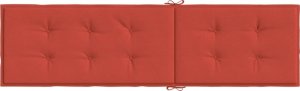 vidaXL vidaXL Poduszka na leżak, czerwony melanż, (75 105)x50x3 cm, tkanina 5