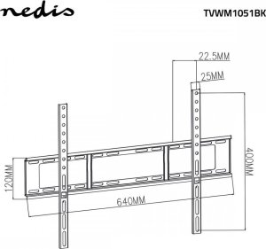Nedis TVWM1051BK 4