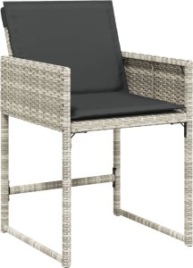 vidaXL vidaXL 13-cz. zestaw mebli ogrodowych z poduszkami, jasnoszary 5