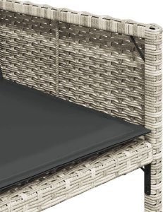 vidaXL vidaXL 13-cz. zestaw mebli ogrodowych z poduszkami, jasnoszary 7