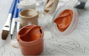 Norimpex Malowanie Po Numerach Pieski *5 Na Płocie Żółte Tło 2