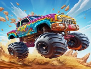 Norimpex Diamentowa Mozaika Auto Monster Truck 30x40 1