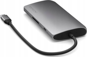 HUB USB Satechi Adapter Satechi USB-C Multiport 8K USB-C / USB-C, HDMI, 3xUSB-A 3.2 Gen 2 10Gbps, USB-A 3.2 Gen 1 5Gbps, SD/TF space gray 4