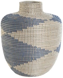 DKD Home Decor Wazon DKD Home Decor Niebieski Naturalny Śródziemnomorski 40 x 40 x 48 cm 1