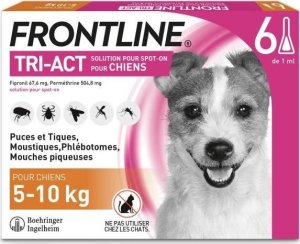 Frontline Pipeta dla Psa Frontline Tri-Act 5-10 Kg 1