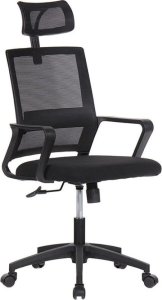 Krzesło biurowe EDM Krzesło Biurowe EDM Ergonomiczny Czarny 1