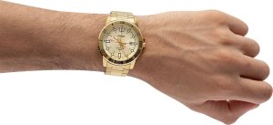 Zegarek Casio Zegarek Męski Casio DIVER Złoty ( 45 mm) 9