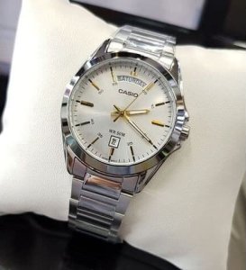 Zegarek Casio Męski MTP-1370D-7A2VDF srebrny 40mm 7