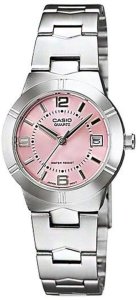 Zegarek Casio Zegarek Damski Casio ENTICER LADY Różowy ( 25 mm) 1