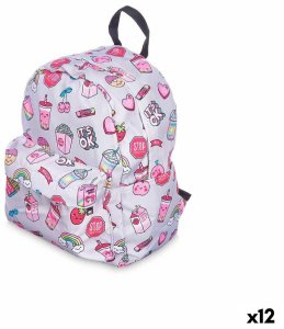 pincello Plecak szkolny Tęcza Wielokolorowy 28 x 12 x 22 cm (12 Sztuk) 1
