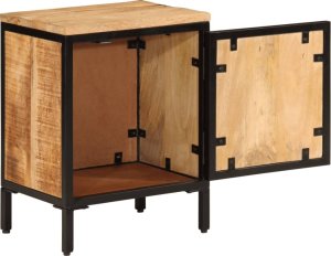 vidaXL Szafka nocna, 40x30x52,5 cm, surowe drewno mango 2
